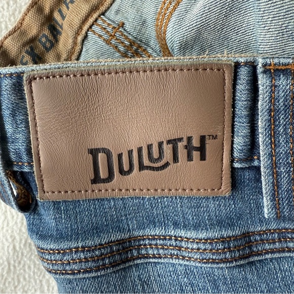 Duluth Trading Co Blue Relaxed Jeans for Everyday Comfort Flex Ballroom Jeans - Picture 3 of 7